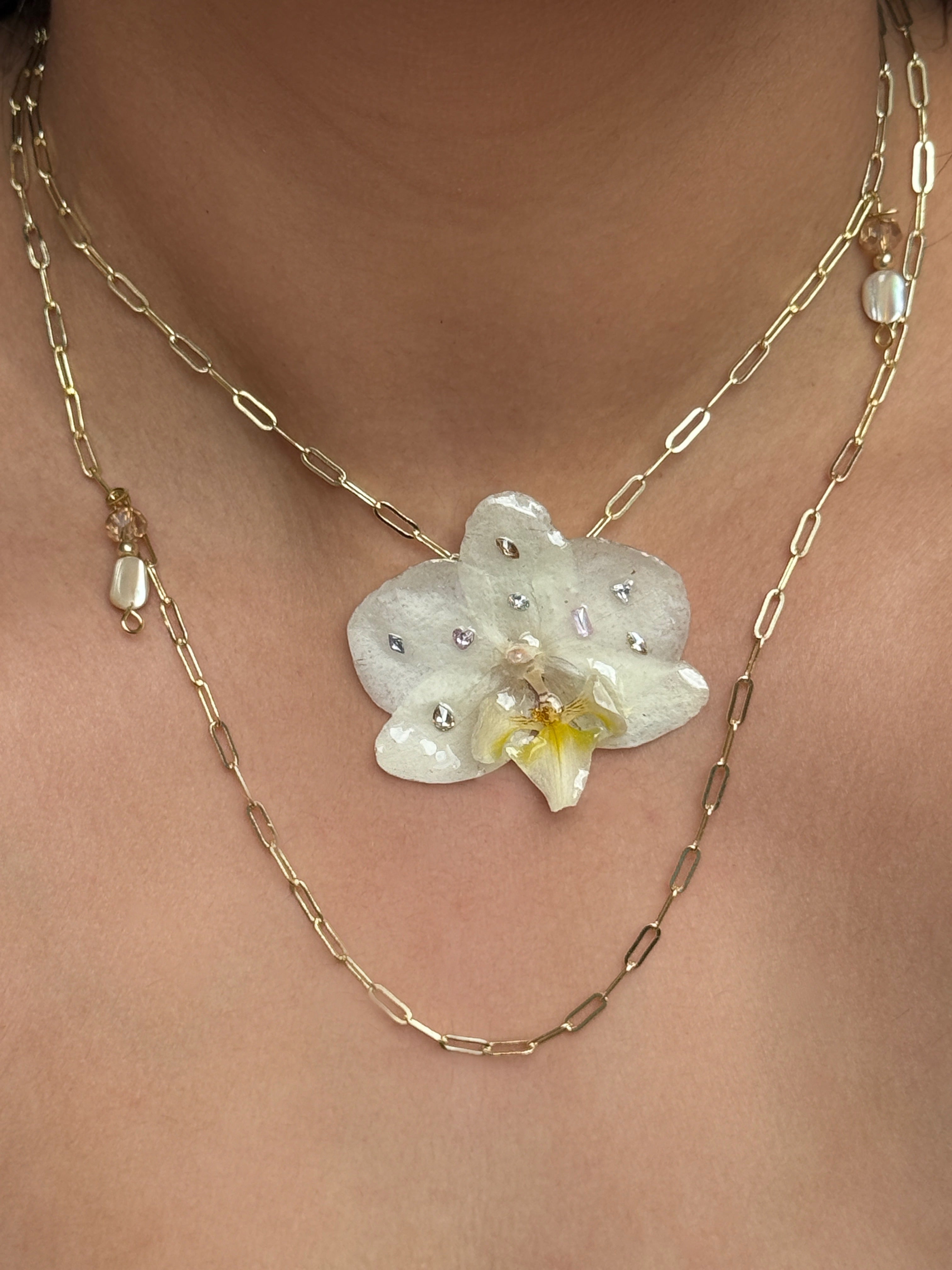 Aurora Orchid Layered Necklace