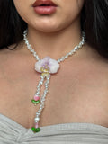 Blush Garden Orchid Necklace