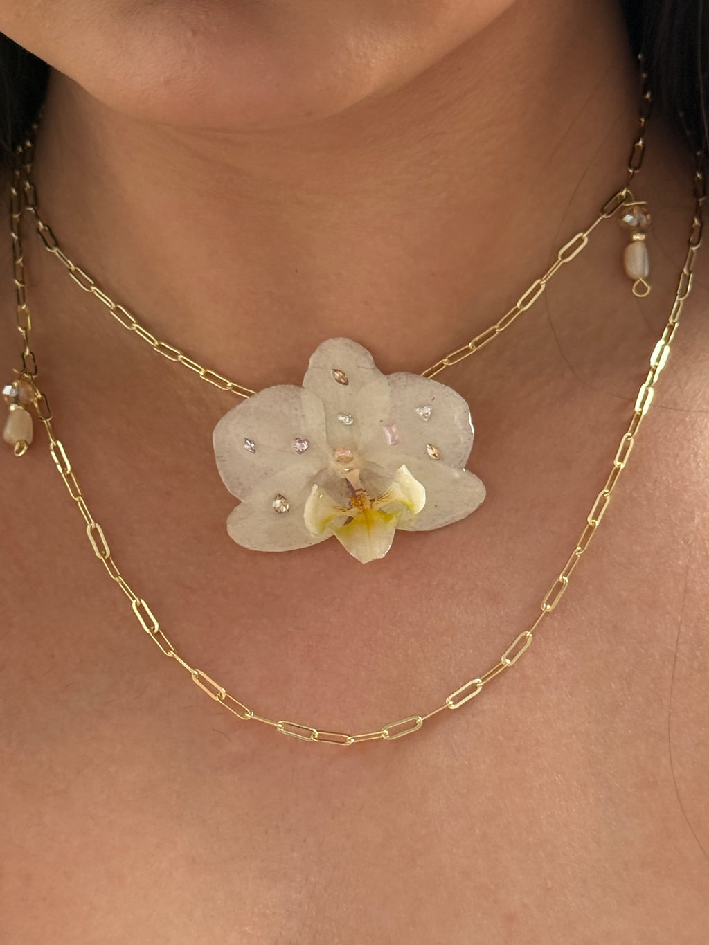 Aurora Orchid Layered Necklace
