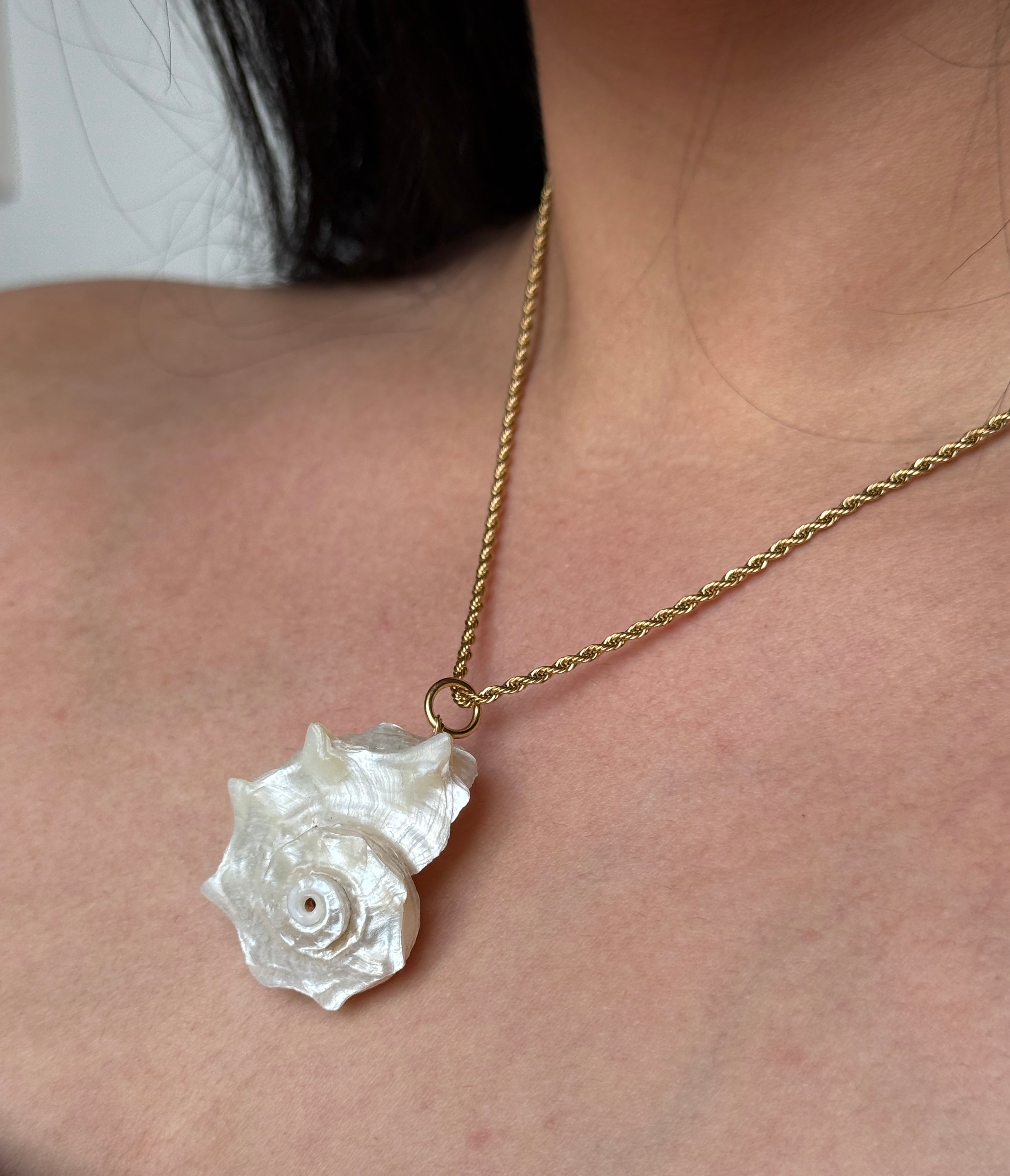 Golden Tide Shell Necklace