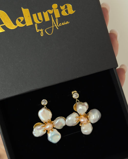 Celeste Pearl Bloom Earrings