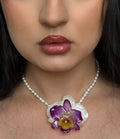 Opaline Orchid Necklace