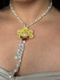 Golden Dew Orchid Necklace