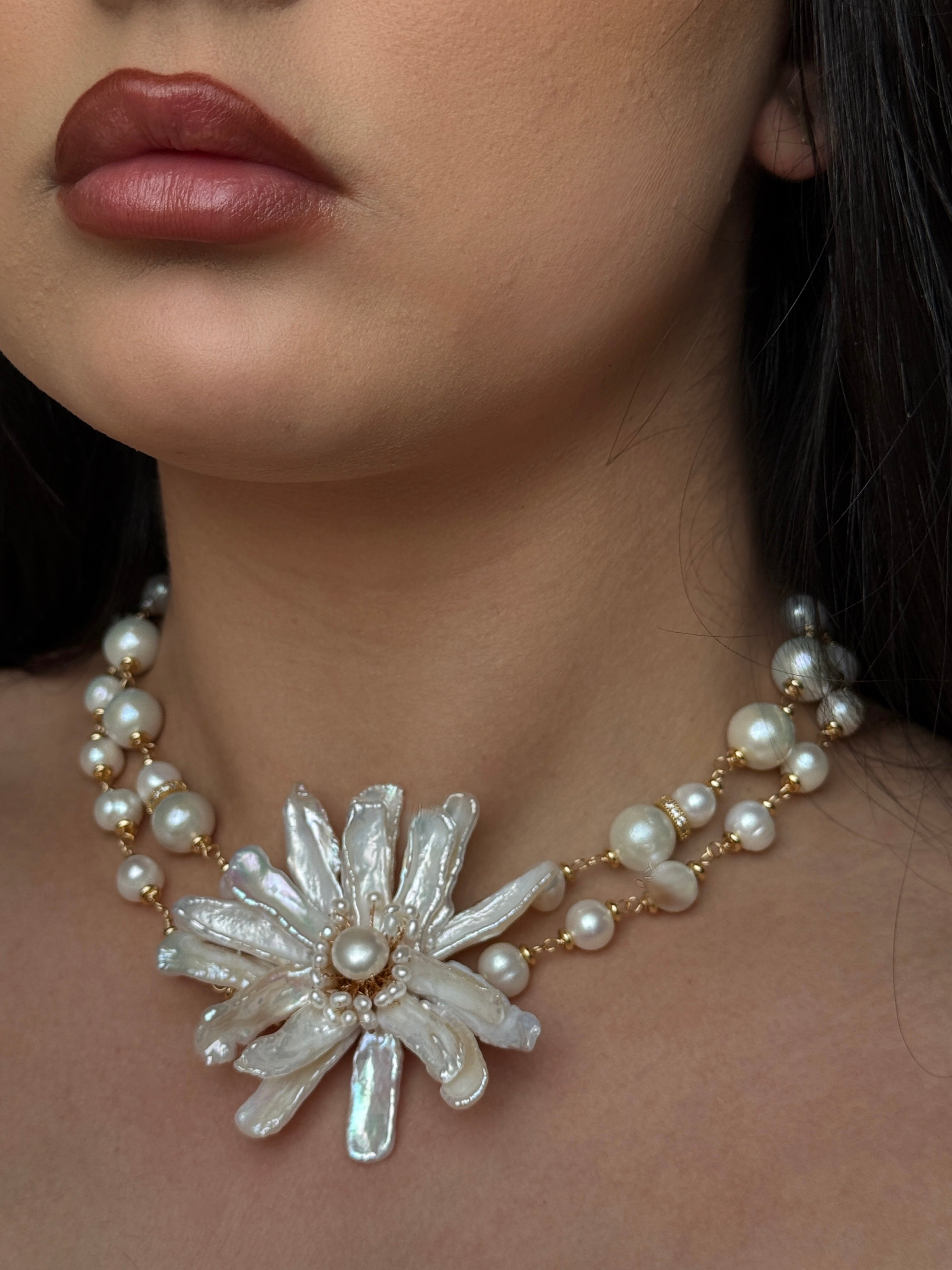 Lumina Pearl Bloom Necklace