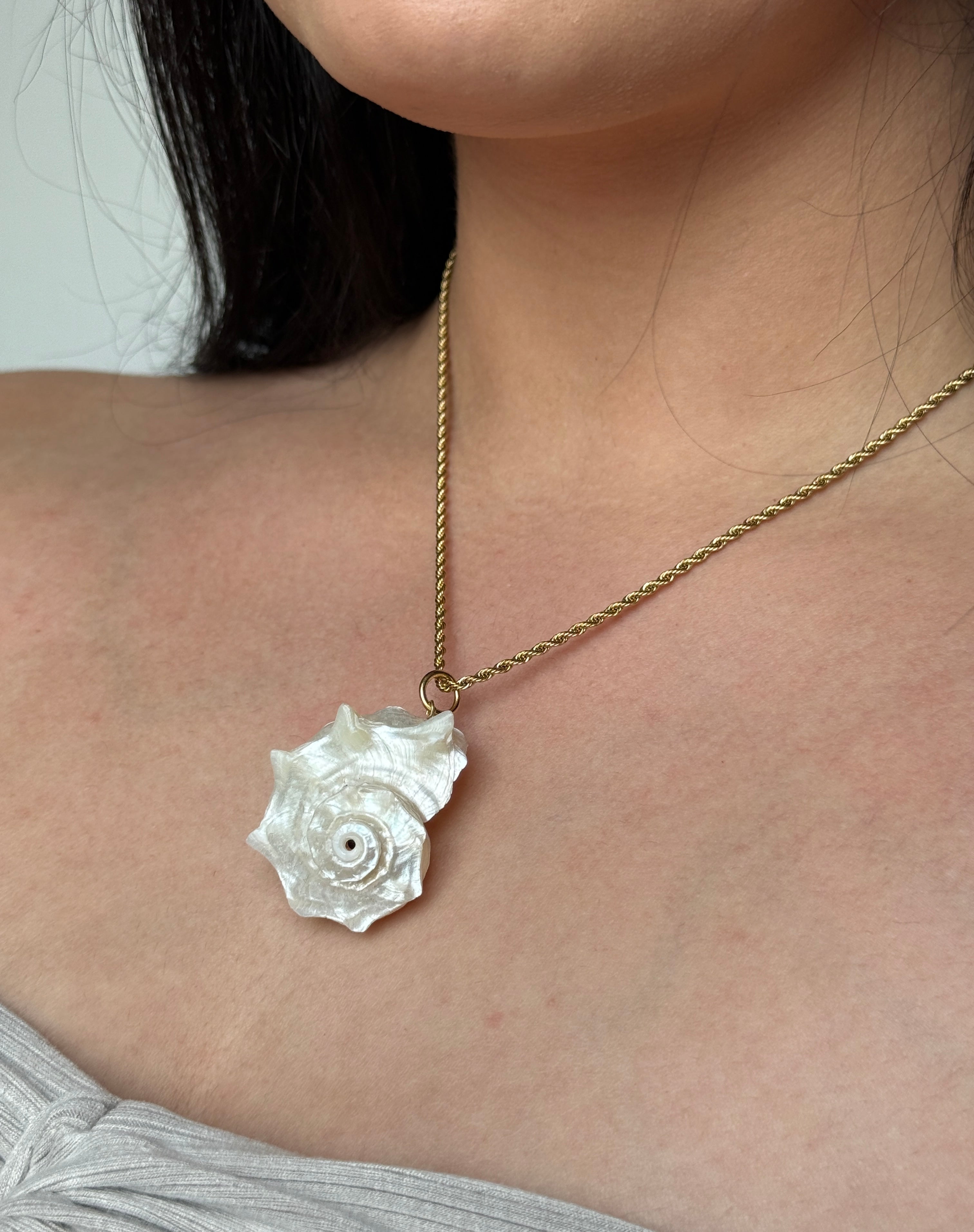 Golden Tide Shell Necklace