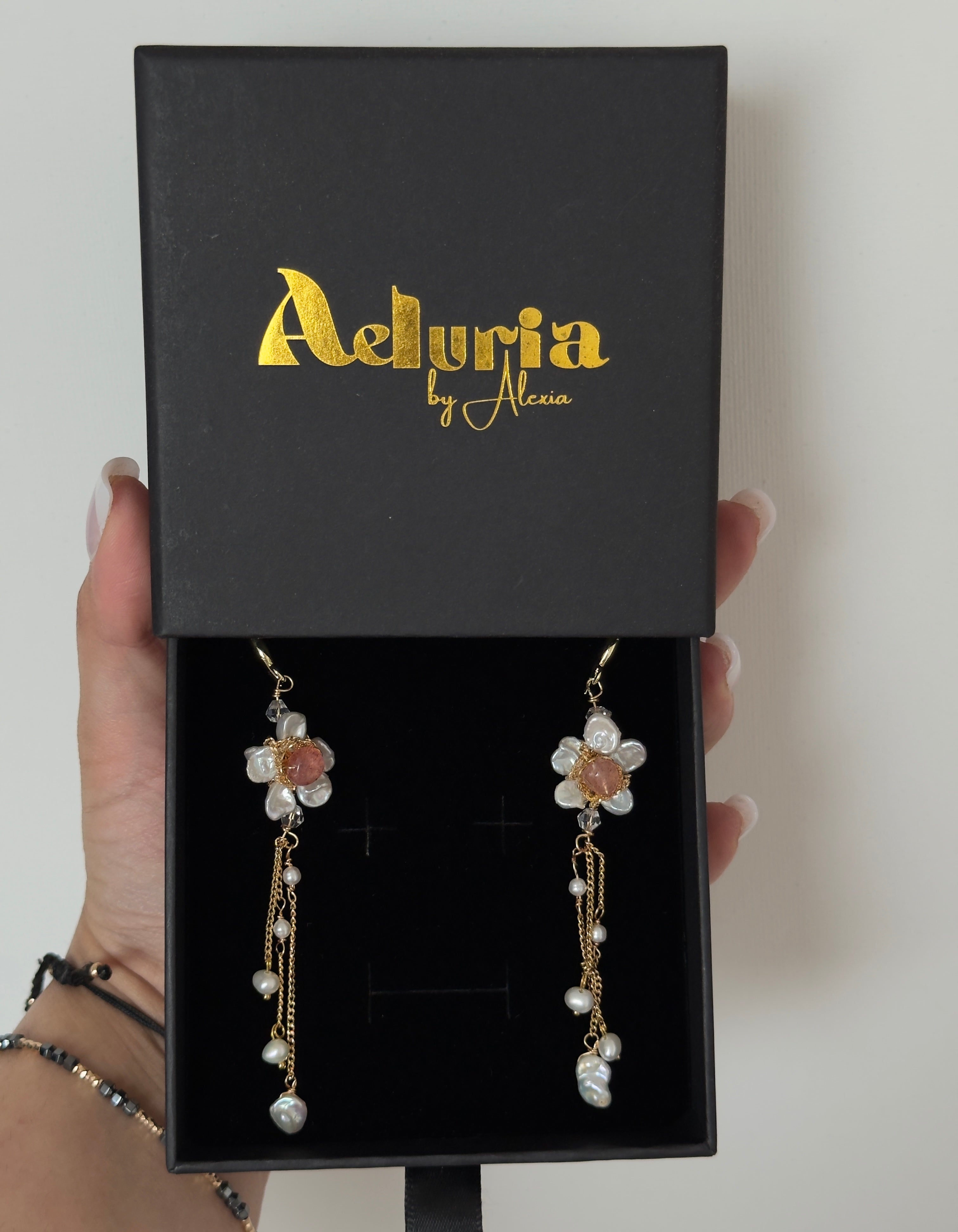 Pearl Bloom Drop Earrings