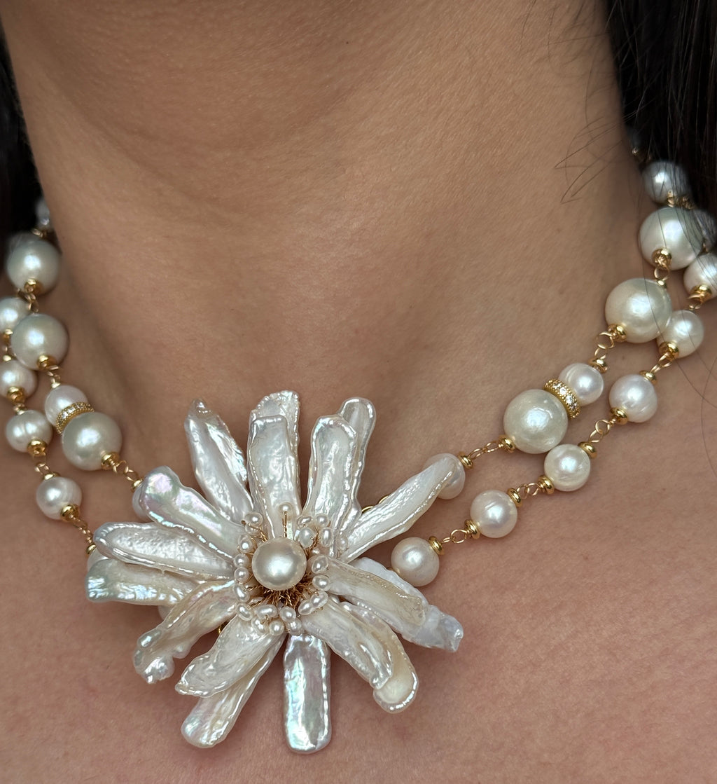 Lumina Pearl Bloom Necklace